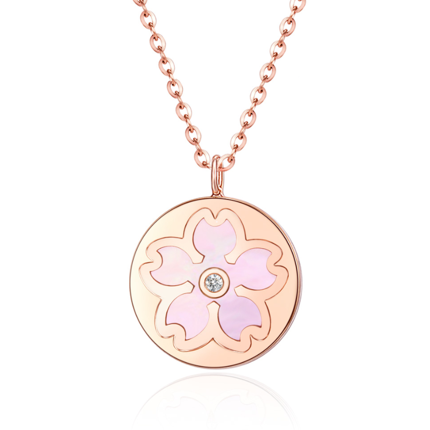 【佳佳专享】樱花钻石项链HEJD041