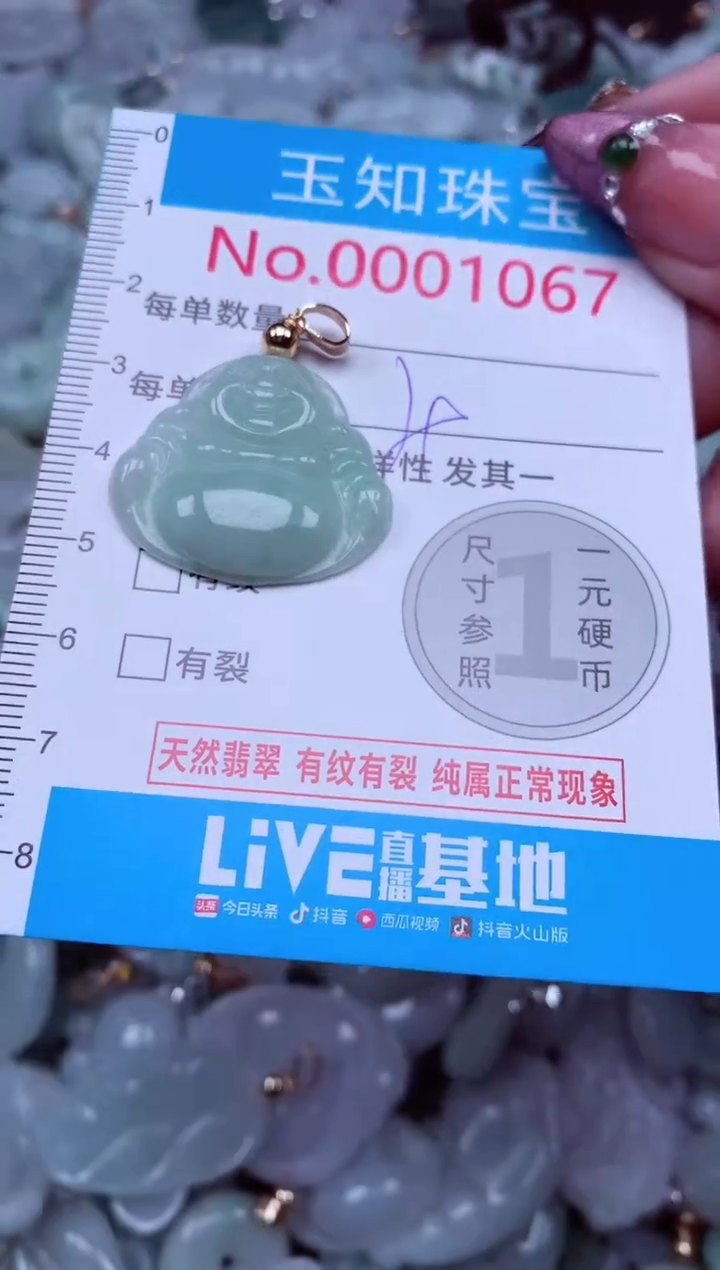 吊坠(不含链)未镶嵌翡翠1067