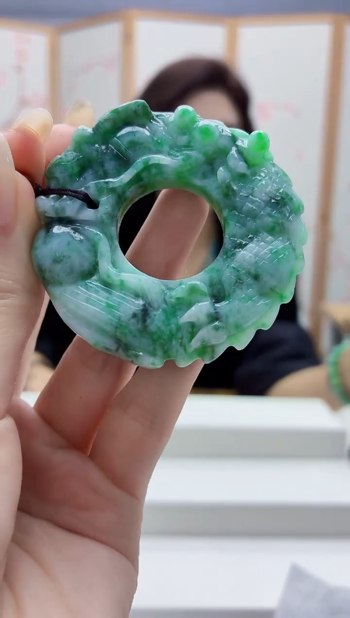 未镶嵌定制翡翠4829jw-毛货挂件38