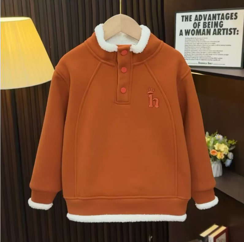 A2136儿童加绒卫衣