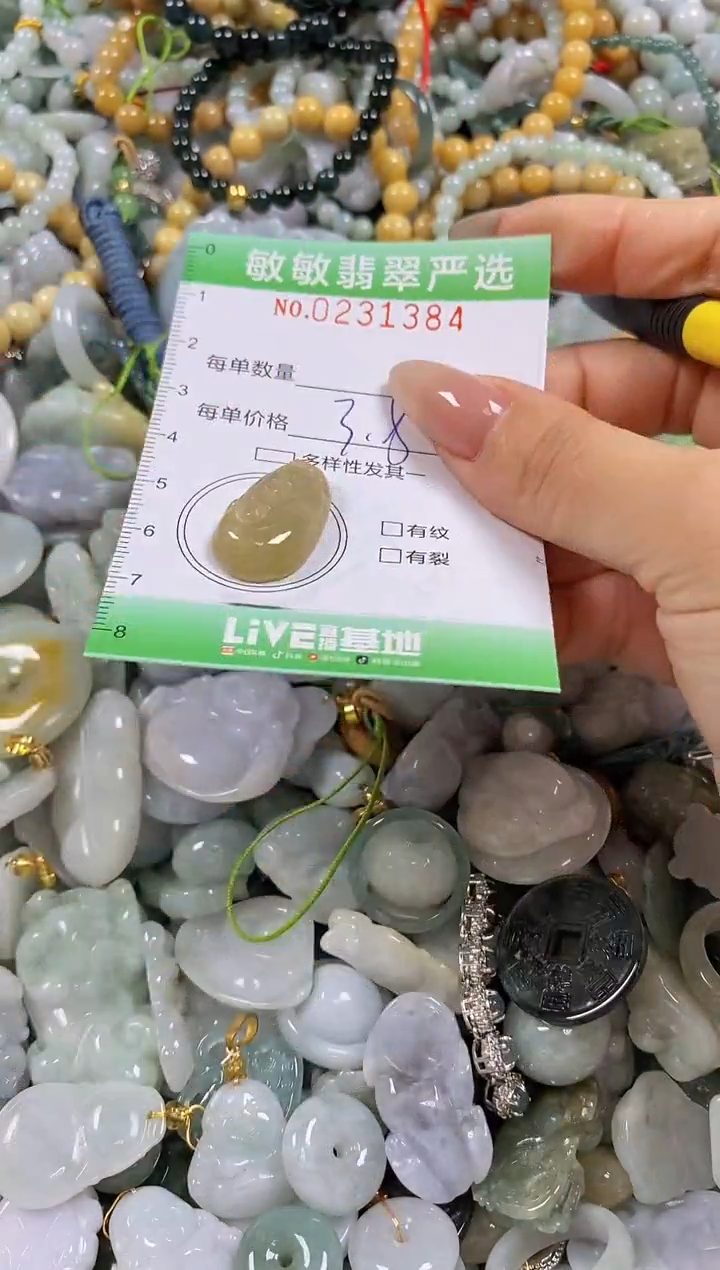 翡翠未镶嵌颈饰闪购0231384