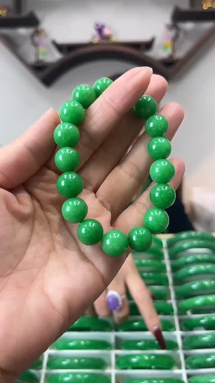 【闪购商品】翡翠手链未镶嵌闪45 手串