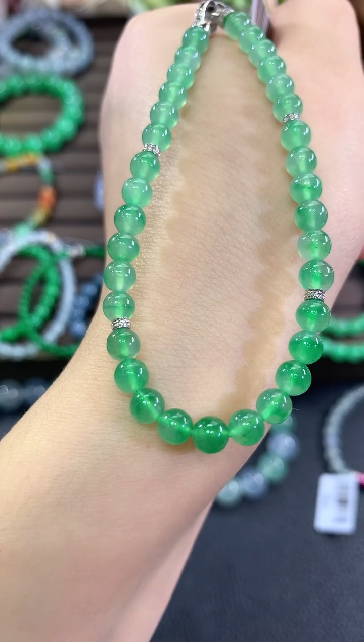 未镶嵌手串翡翠c103    