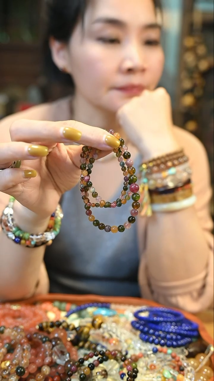 未镶嵌颈饰碧玺定夏初之荷