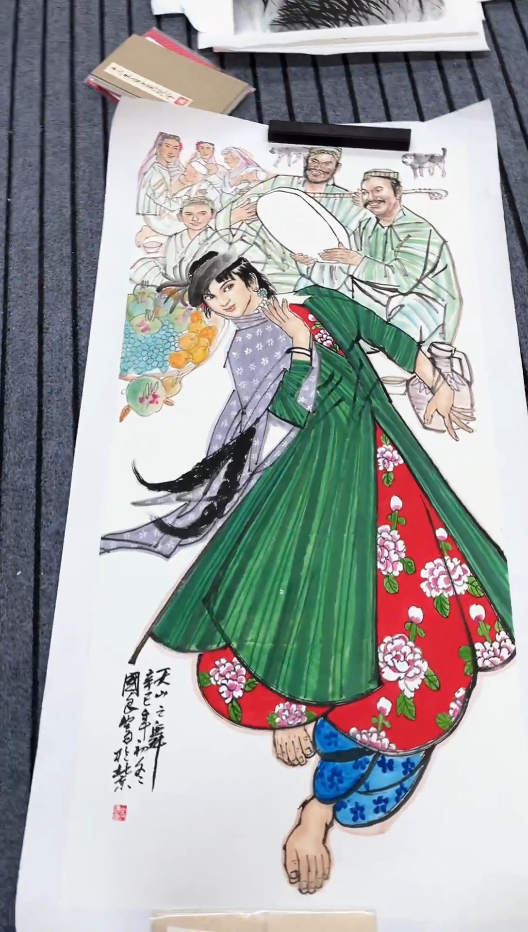 精品国画人物作品