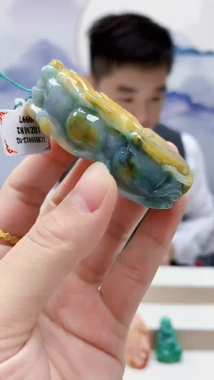 未镶嵌定制翡翠5167lr-毛货挂件66