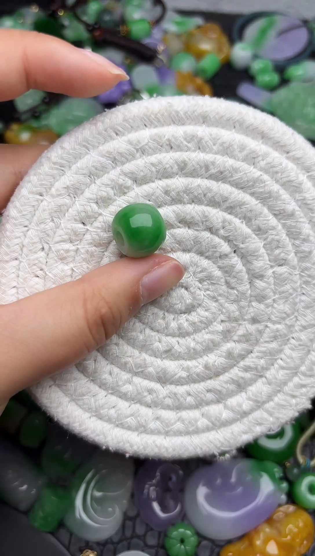 颈饰未镶嵌翡翠缅甸翡翠吊坠