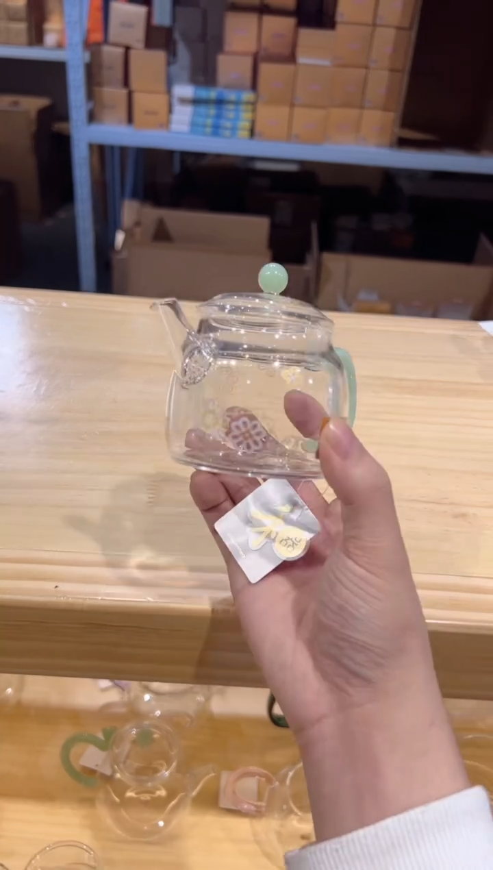 知*禾器-皮球花言卿壶-浅玉色+清禾杯一只