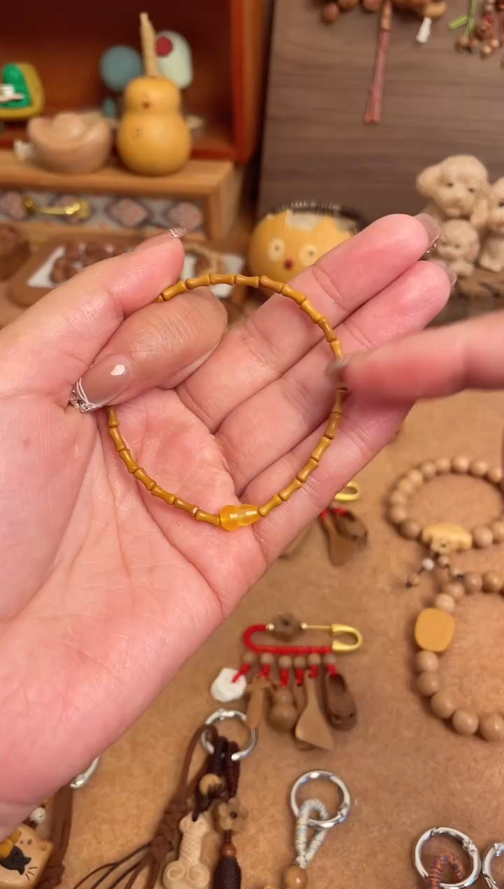 竹节手串一物一拍单圈加黄葫芦