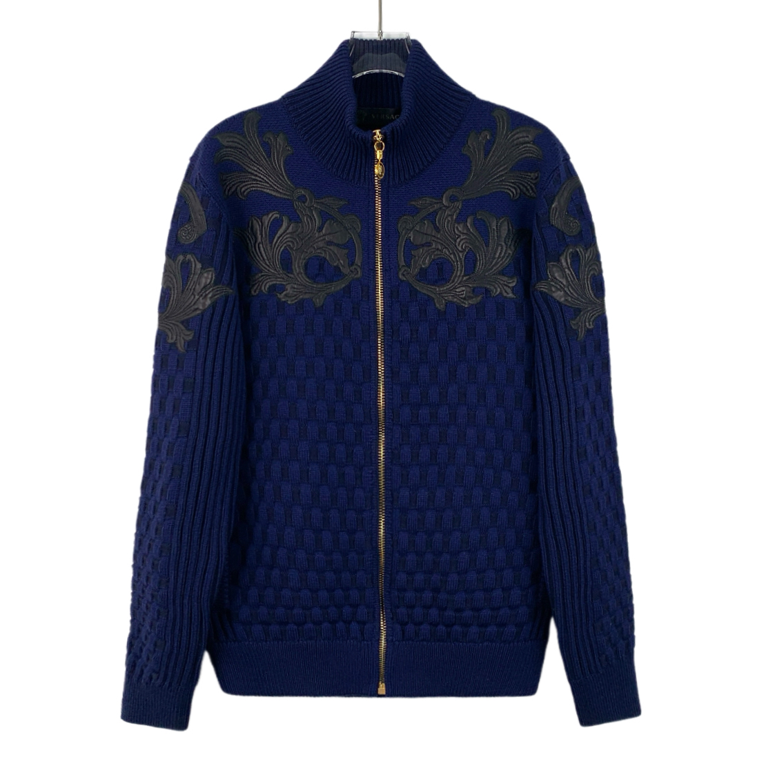 99新 VERSACE/范思哲 hm0789 蓝色立领长袖外套