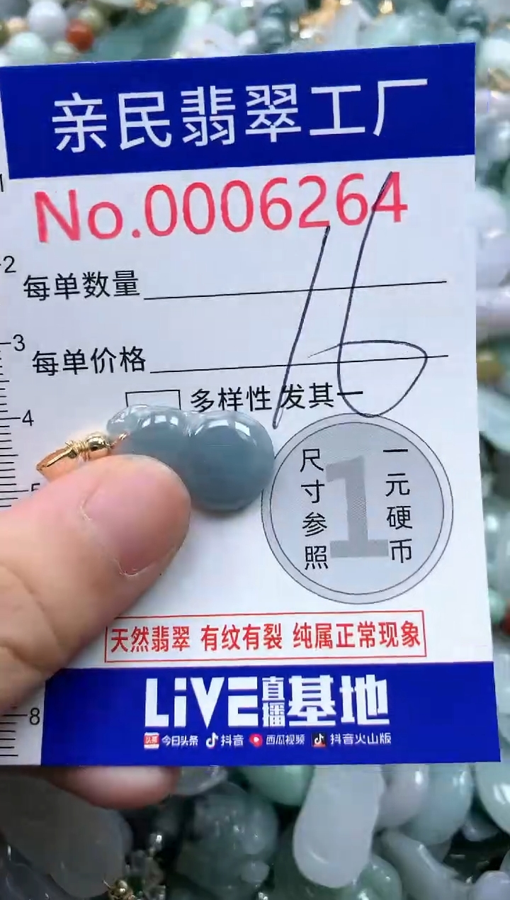 翡翠未镶嵌吊坠(不含链)6264