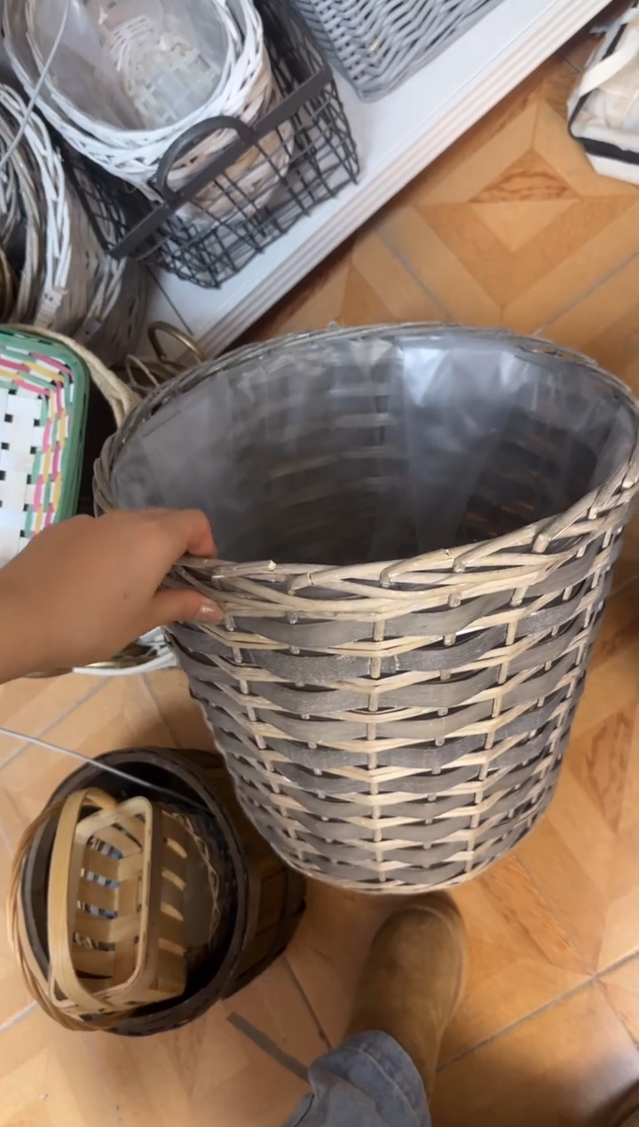 女****⁸微瑕捡漏灰色编织筐