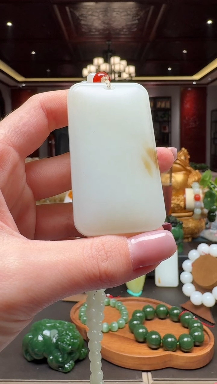 未镶嵌和田玉挂件qmtb