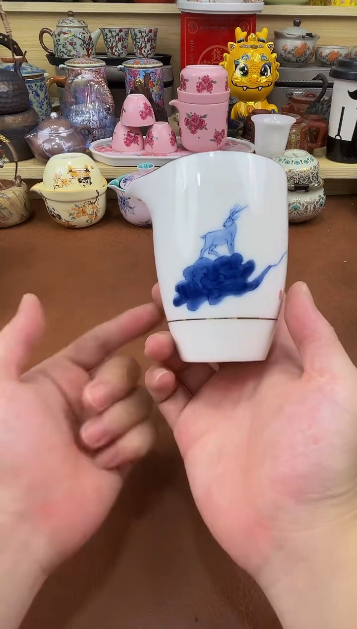 陶瓷茶具摆件旅行套组