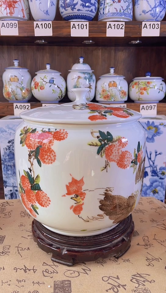 迎君陶瓷纯手工手绘  11