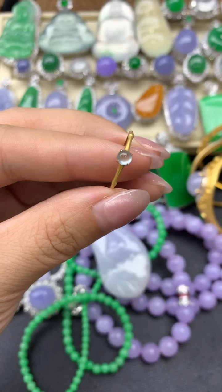 【闪购商品】翡翠戒指18K金镶嵌264-中国好珍宝