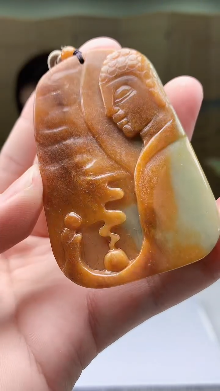 【闪购商品】定制翡翠未镶嵌4852bb-毛货挂件33