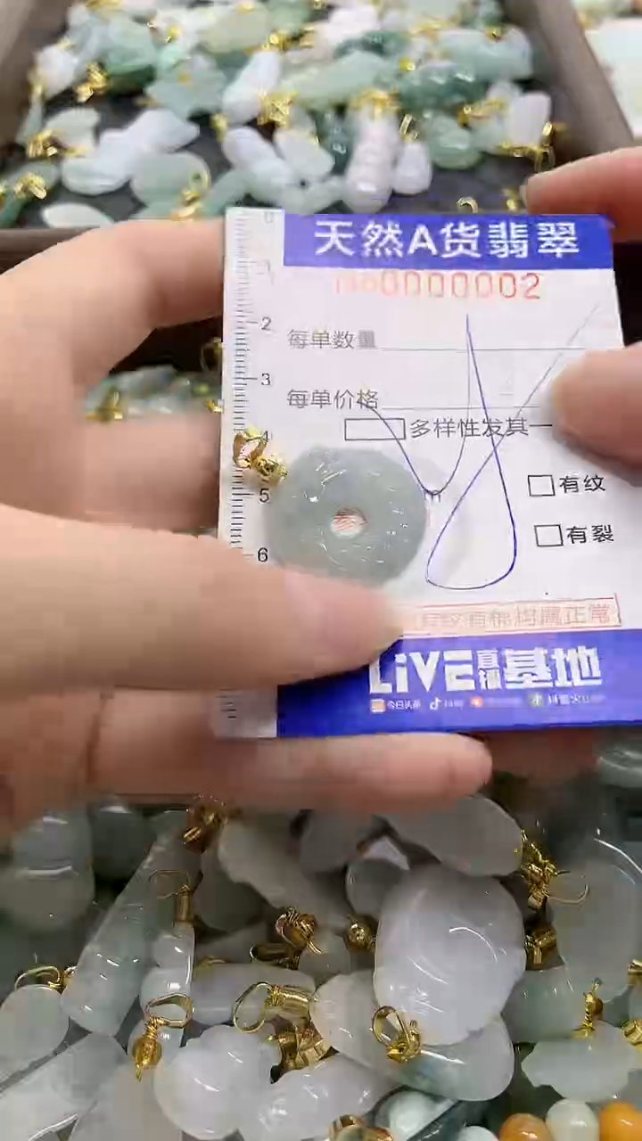 颈饰未镶嵌翡翠天然A货翡翠