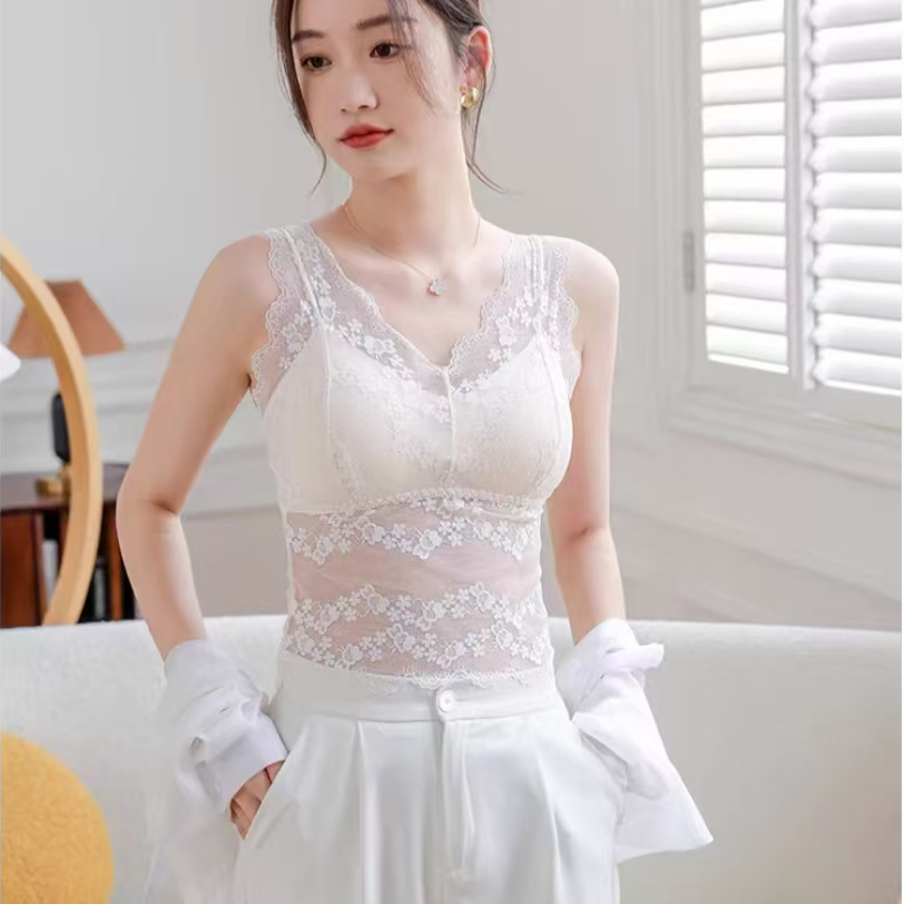 2025性感裹胸聚拢带乳胶垫蕾丝美背【内内】