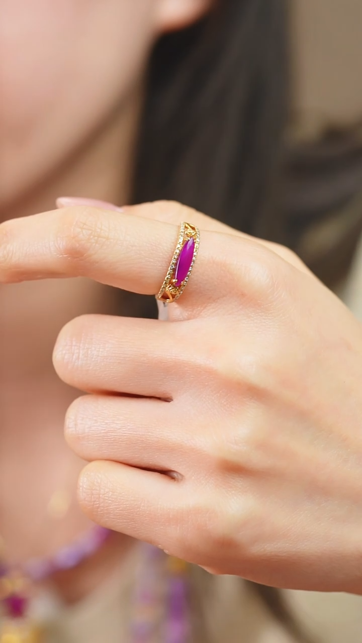 18K金镶嵌苏纪石（舒俱来）戒指53