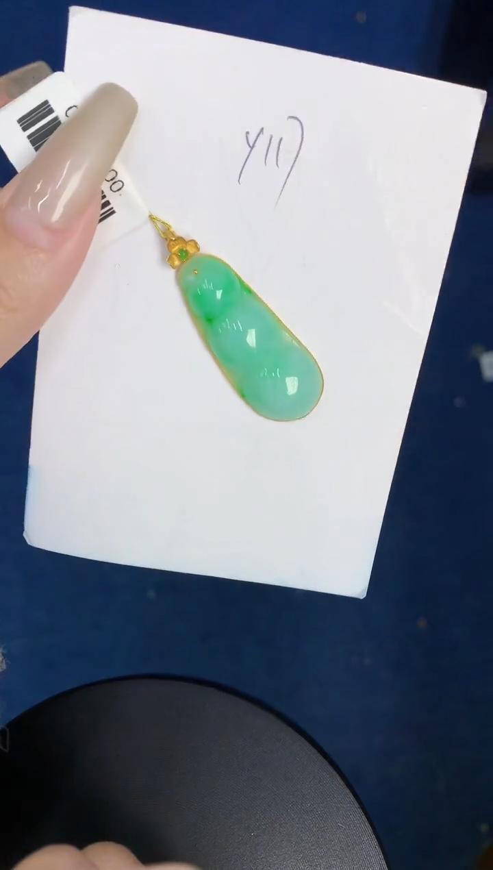 【闪购商品】翡翠颈饰18K金镶嵌00000000000