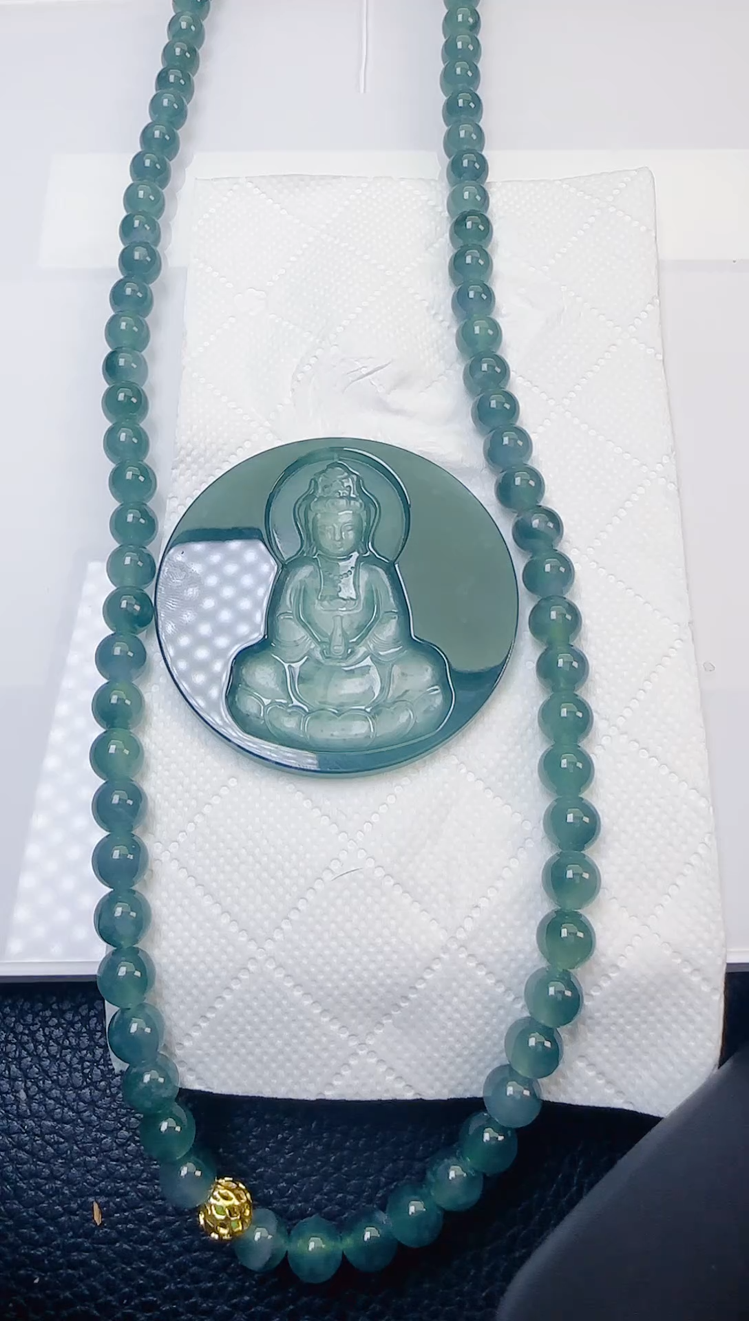 颈饰未镶嵌翡翠天然A货翡翠  多样性随机发其一