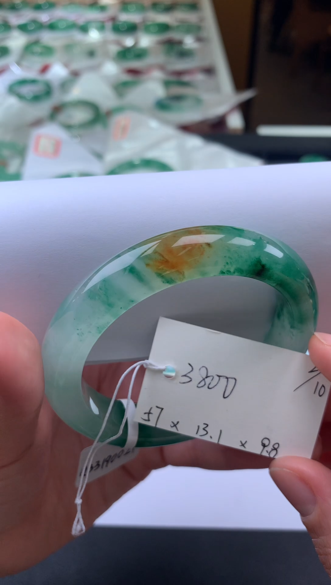 【闪购商品】石英质玉手镯未镶嵌天然玉石非洲翠手镯