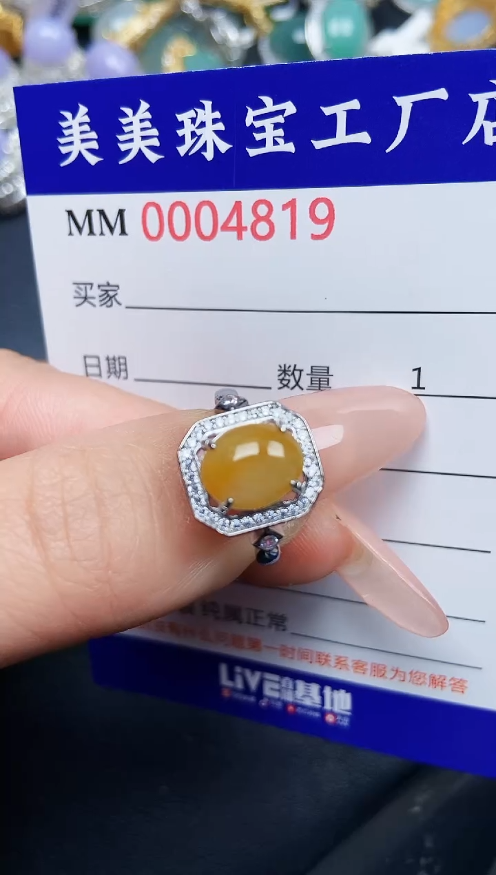 【闪购商品】翡翠颈饰银S925镶嵌4819