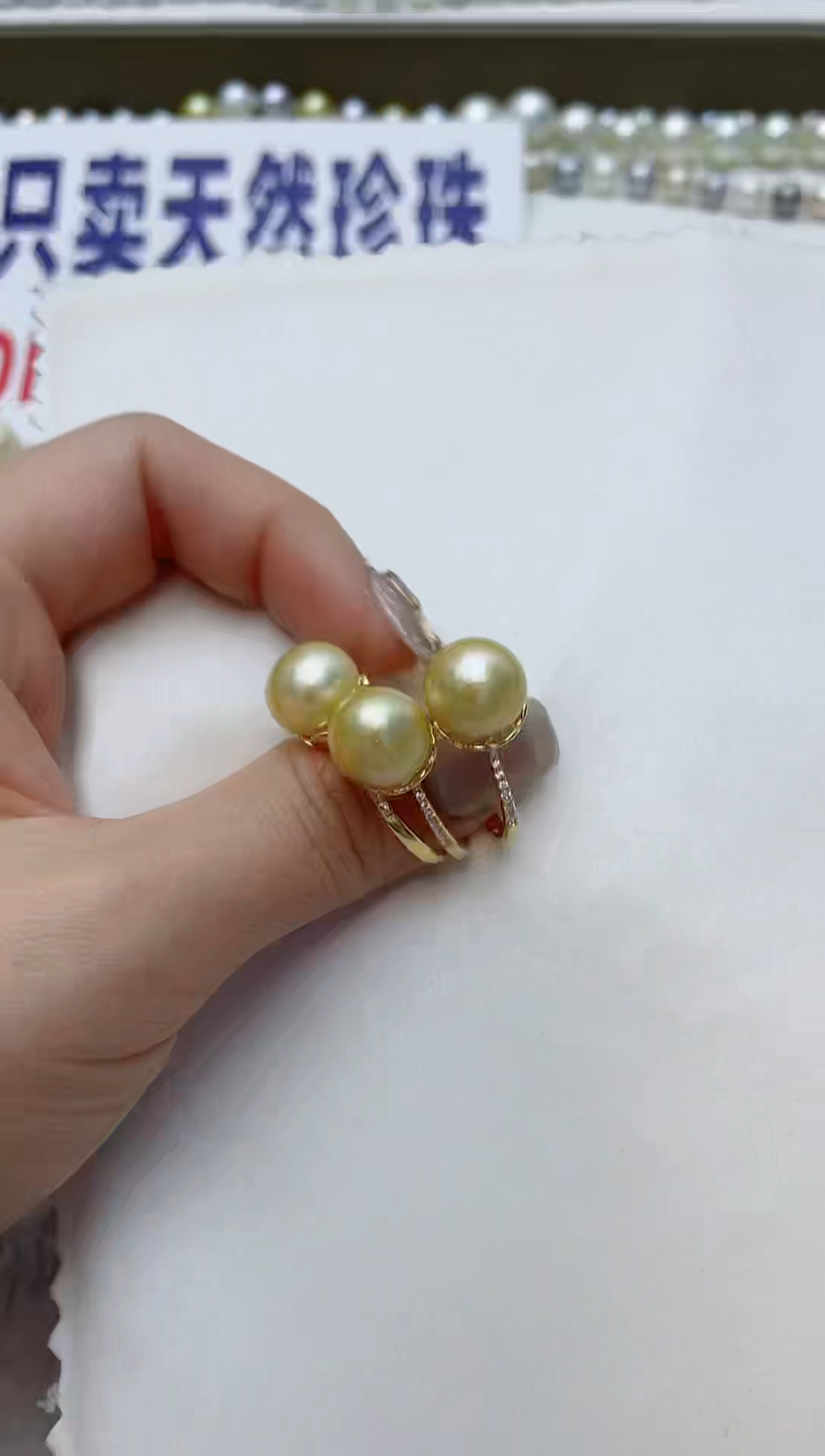 【闪购商品】海水珍珠戒指银S925镶嵌A77商品多样性发其一