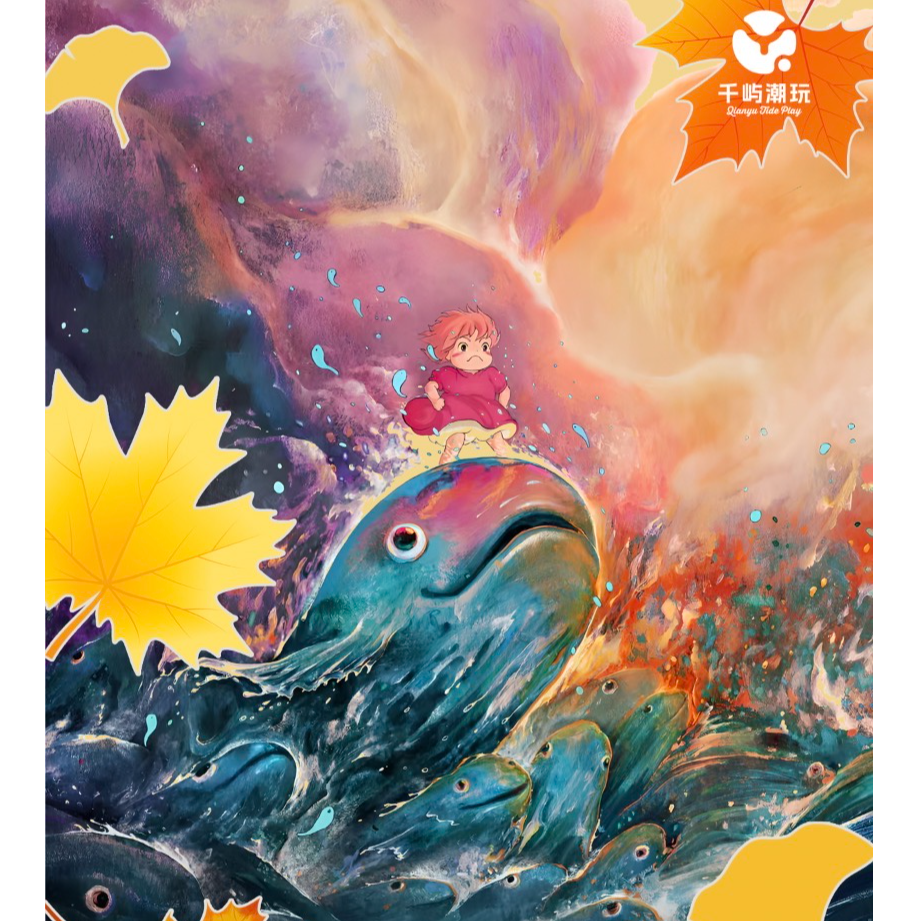 【阿彦拆卡·宫崎骏】千屿潮玩宫崎骏浮世绘梦·艺术色纸系列卡牌盲盒