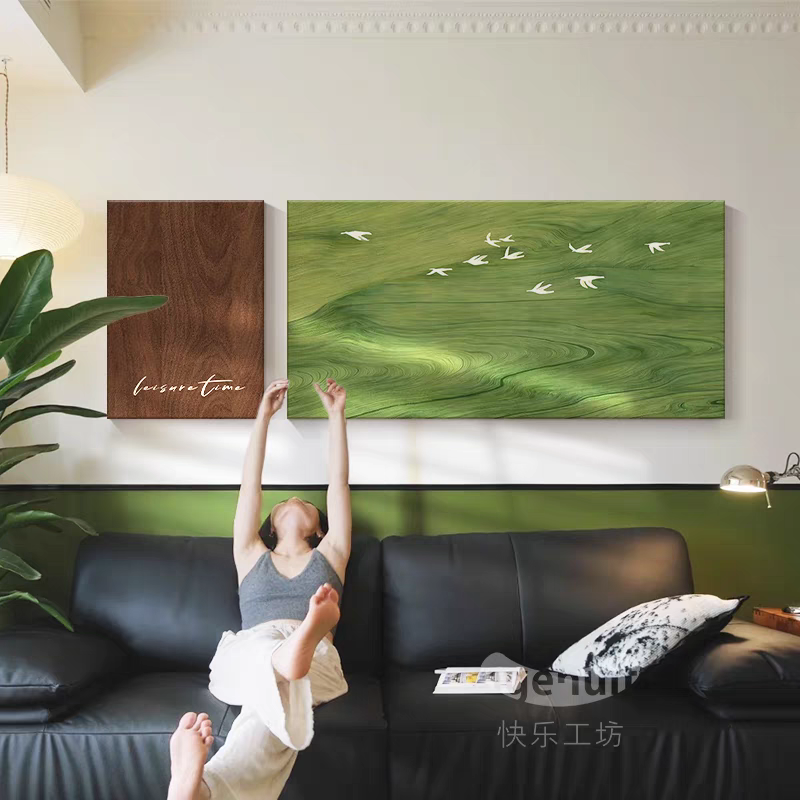 TREES/原森小屋客厅沙发背景墙装饰画小清新现代简约二联组合挂画