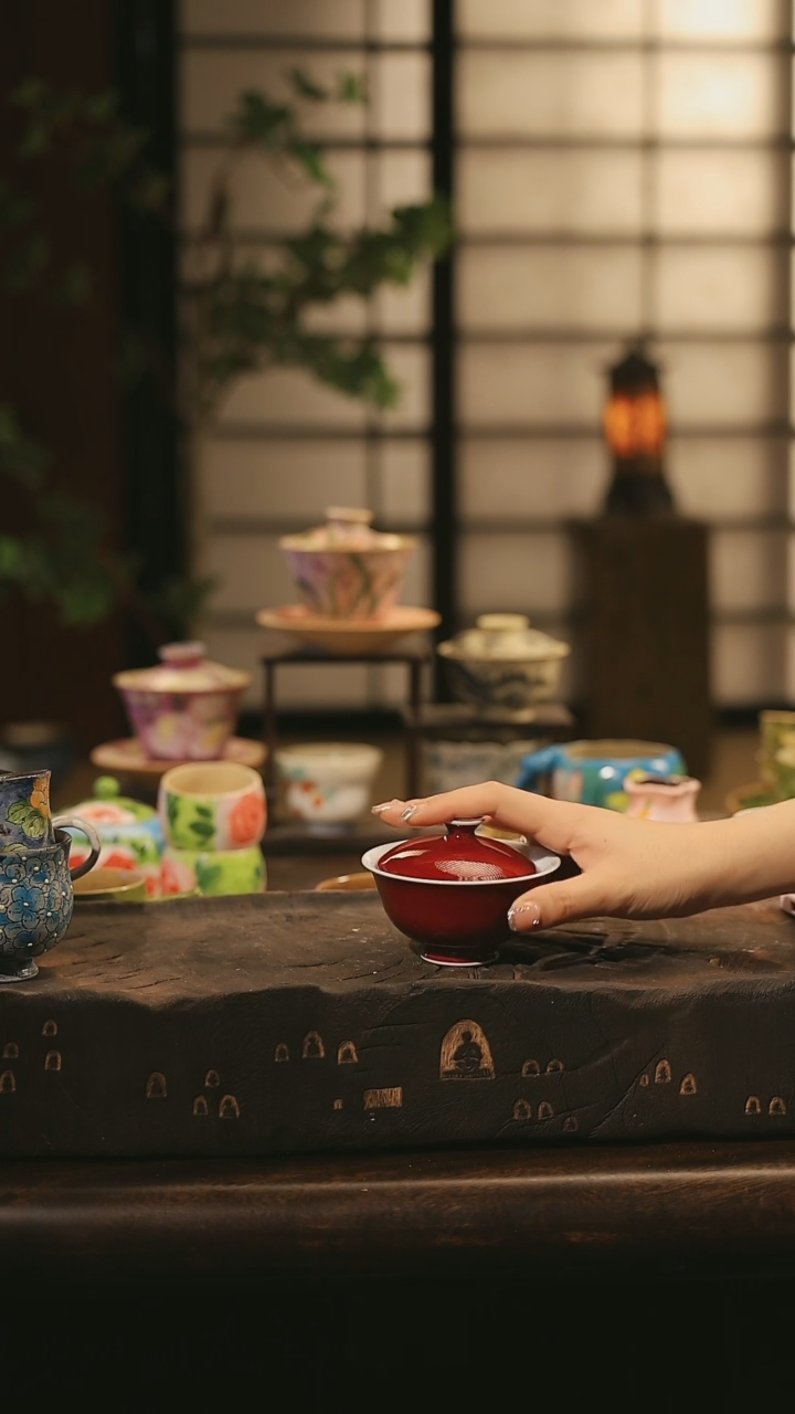 陶瓷景德镇高温釉下彩绘设计师款式