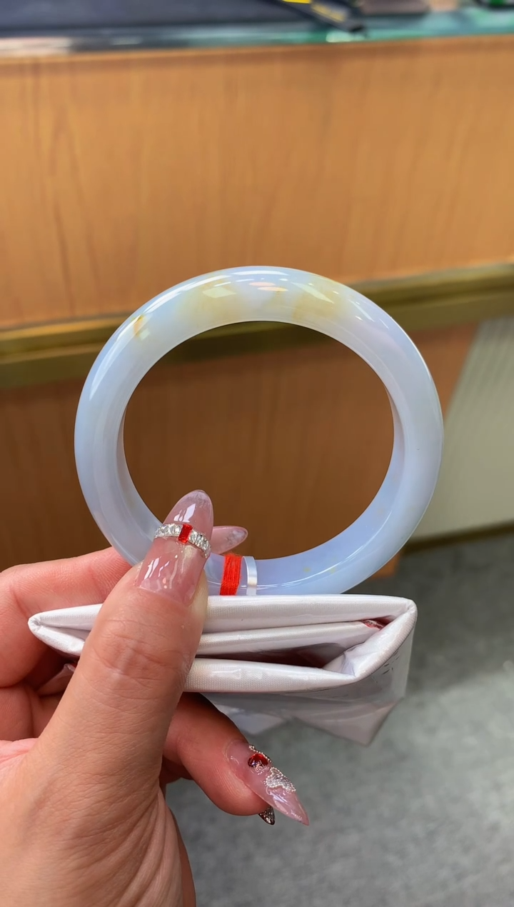 未镶嵌手镯翡翠-F18-正圈56.6