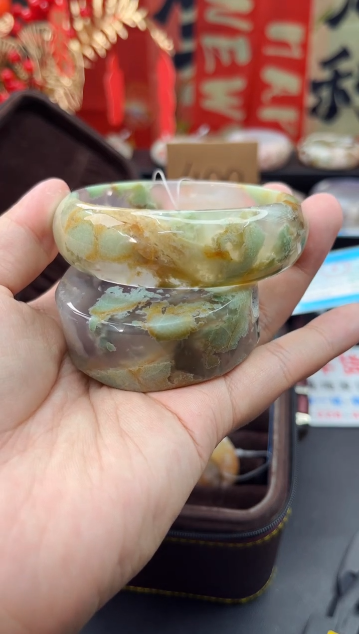 【闪购商品】石英质玉手镯未镶嵌赠送镯心（圈口）