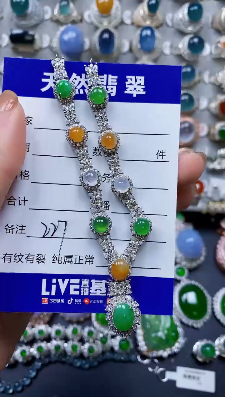 【闪购商品】翡翠颈饰银S925镶嵌0227