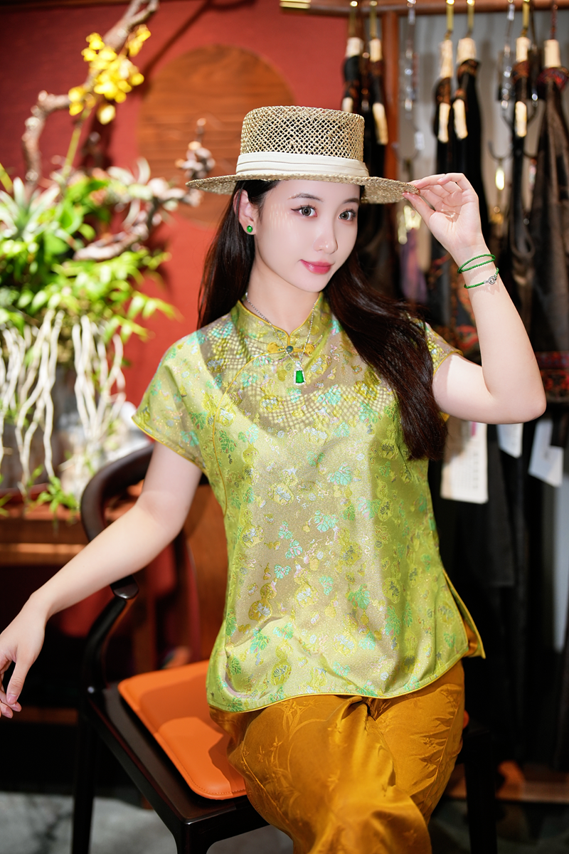  蓝大【​​阳生】桑蚕丝上衣5212