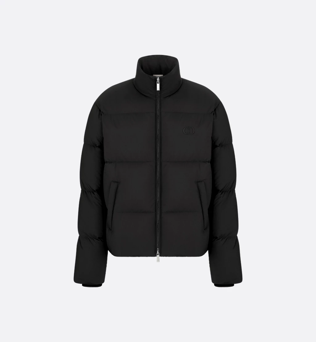 未使用 DIOR/迪奥 黑色科技面料 CD Icon 刺绣羽绒夹克