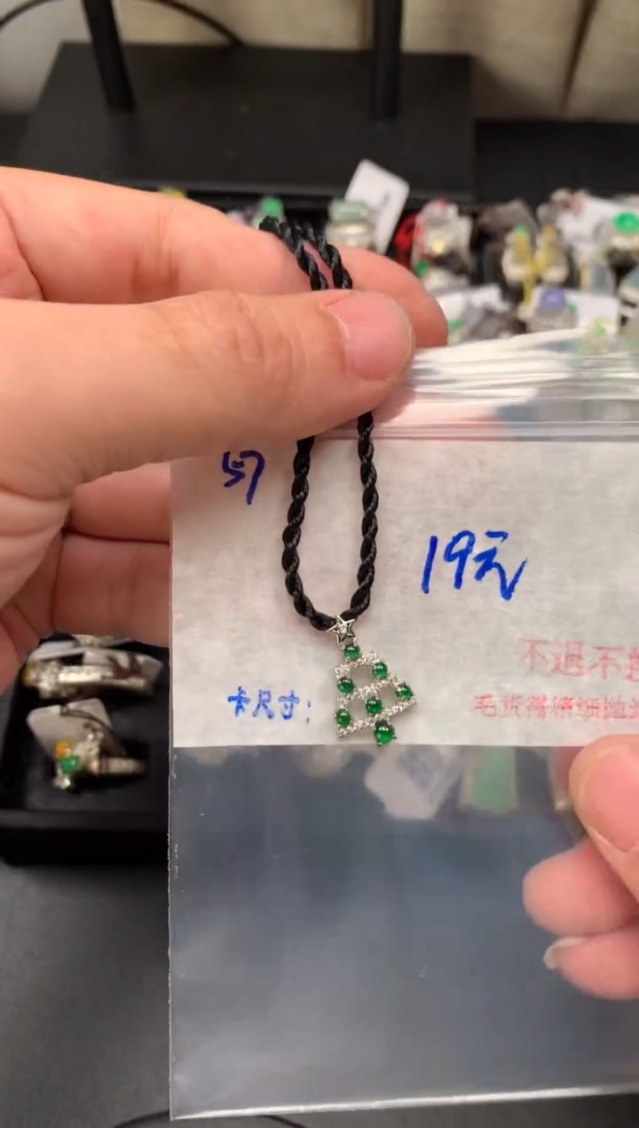 【闪购商品】翡翠颈饰未镶嵌翡翠蛋面