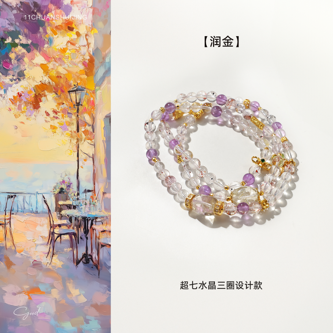 【润金】超七水晶多宝设计款项链（多样性发一）