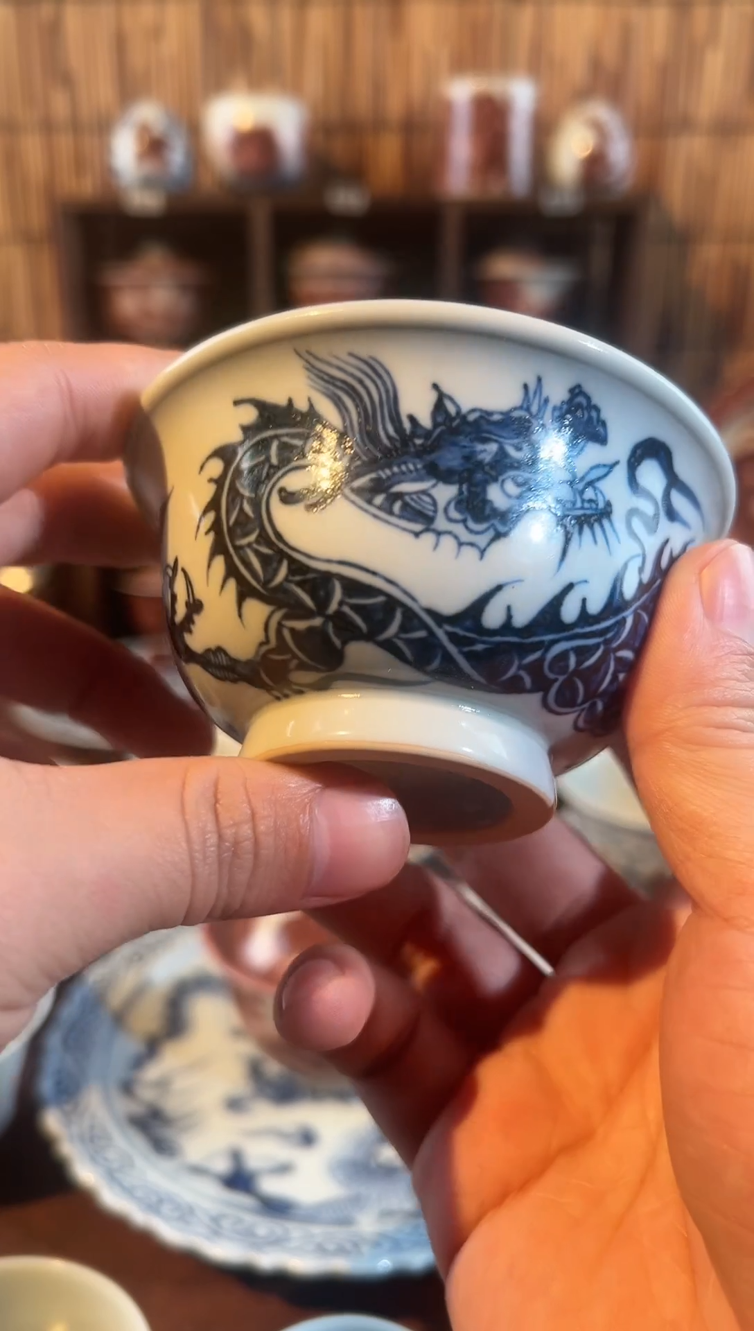 【闪购商品】天禄言瓷元龙铠甲龙压手杯