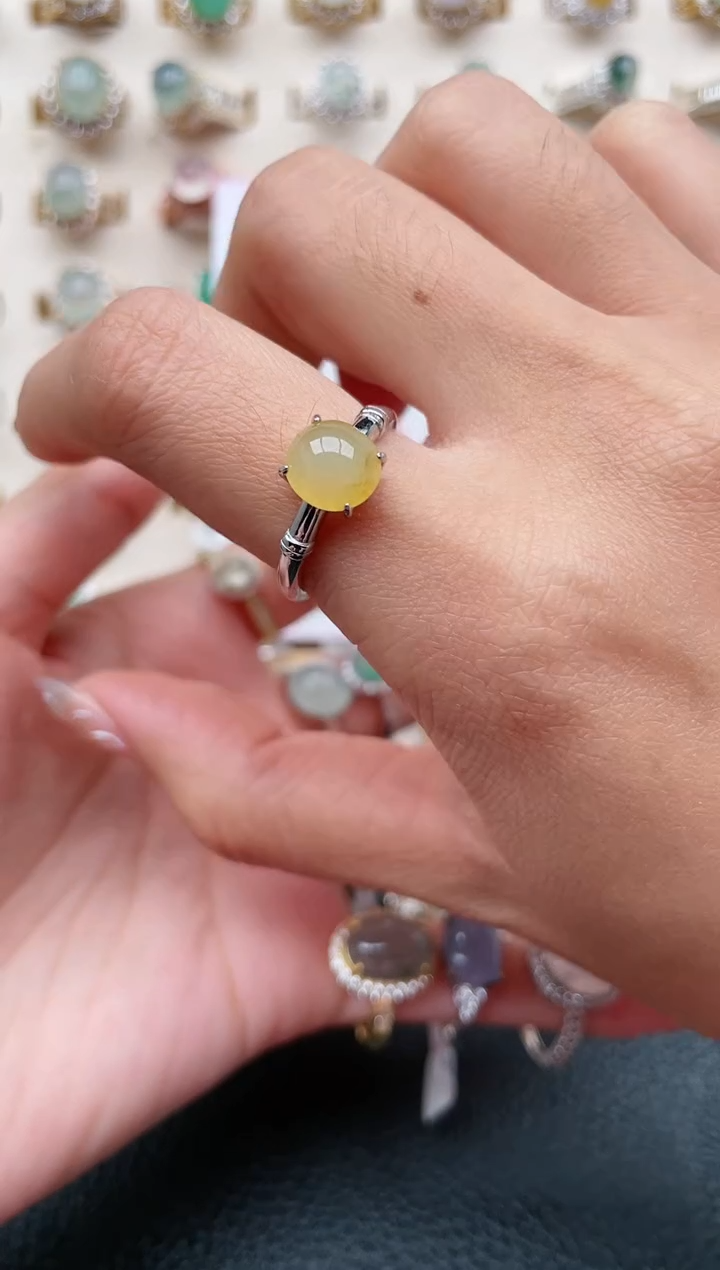 【闪购商品】翡翠戒指银S925镶嵌1111