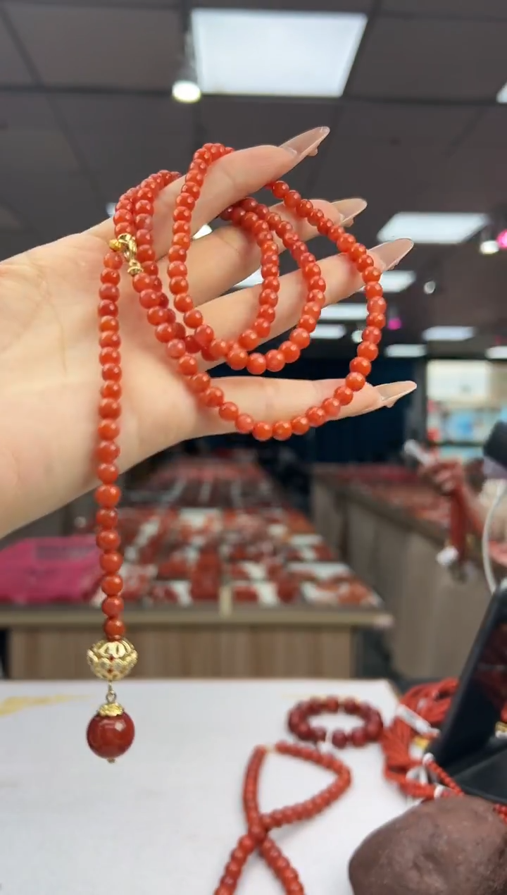 未镶嵌珠串南红玛瑙12.19-5mm（多样式）HS9610199