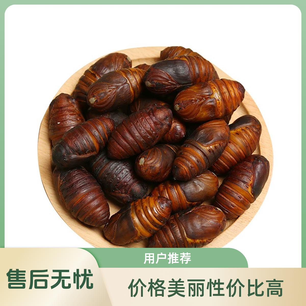 东北特产丹东宽甸鲜活柞蚕蛹（二黄蛹）高蛋白营养丰富