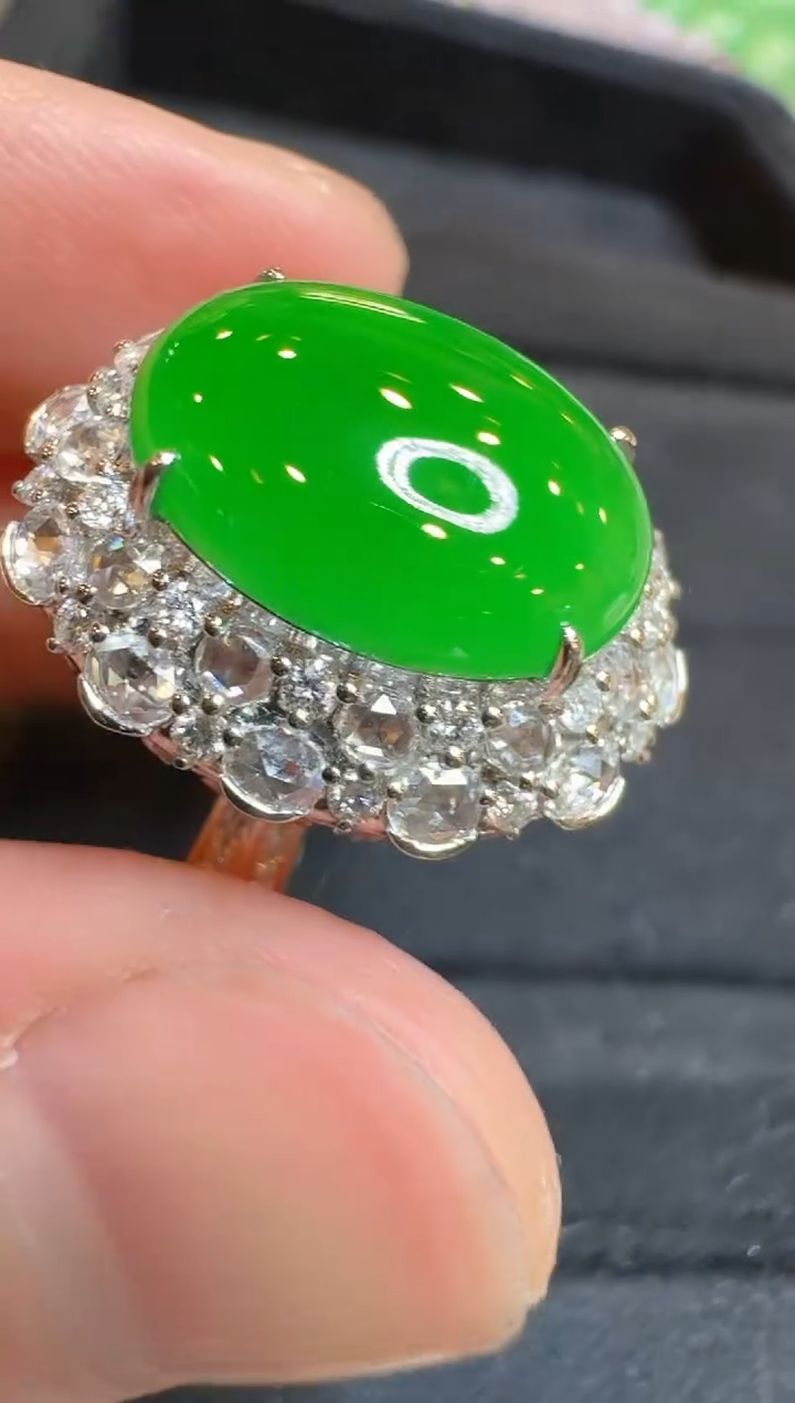 【闪购商品】翡翠戒指18K金镶嵌多样性团购发一件