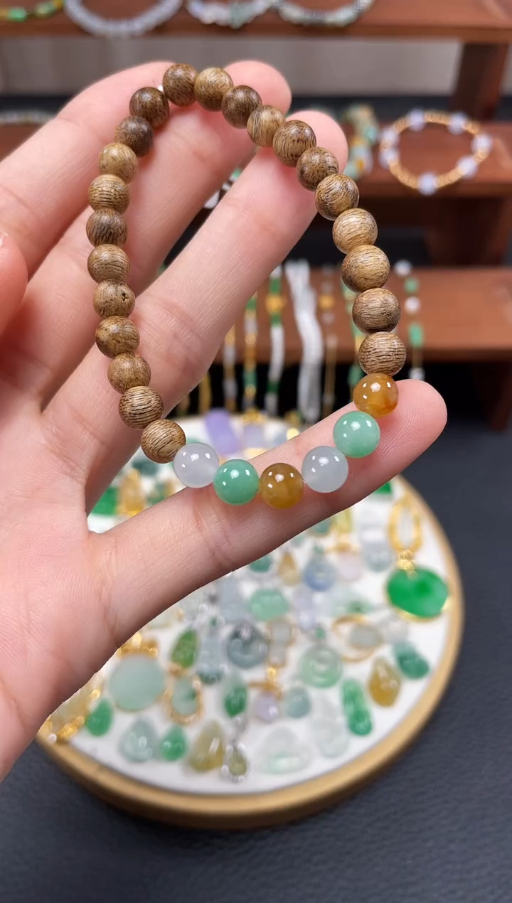 【闪购商品】翡翠套链未镶嵌一个   JK108