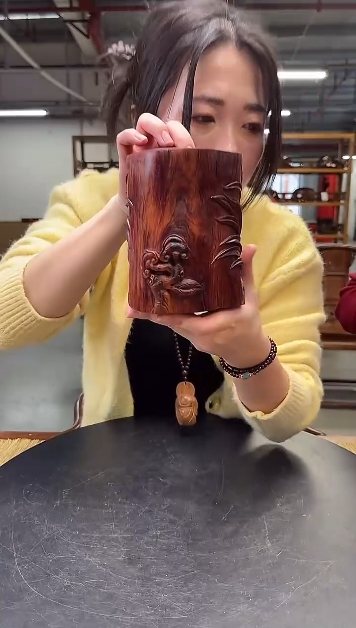 木DT174935-8WMKW君子之交笔筒