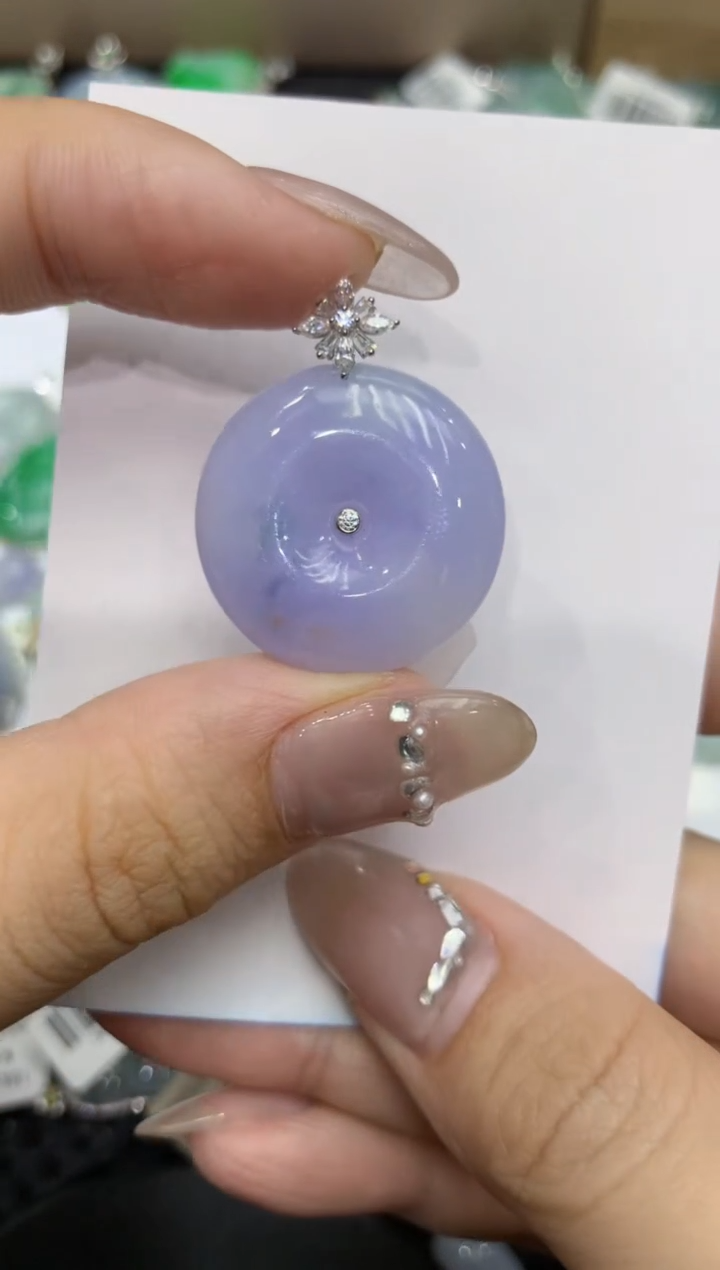 【闪购商品】翡翠颈饰18K金镶嵌222222222