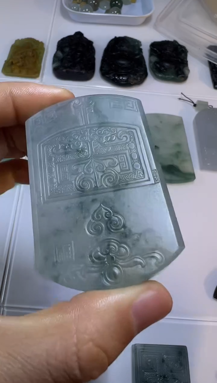 【闪购商品】定制翡翠未镶嵌无事牌