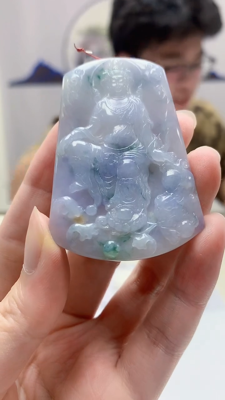 【闪购商品】定制翡翠未镶嵌4688zm-毛货赠珠链观音178