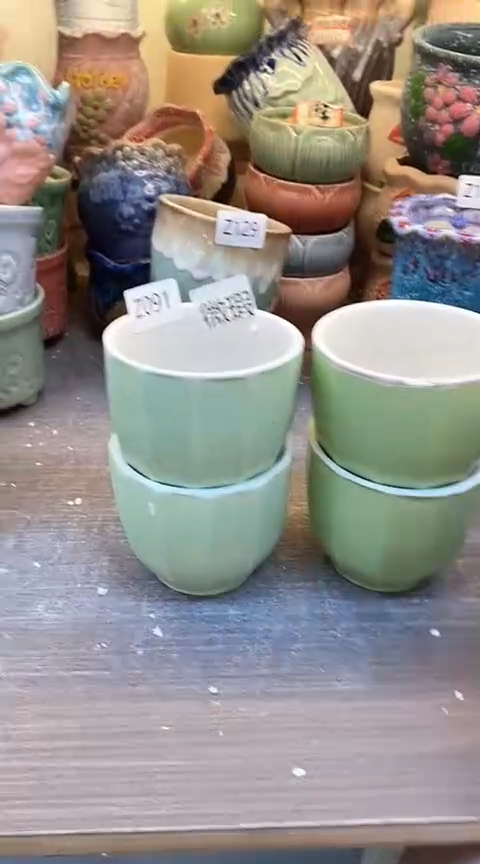 @@陶瓷多肉花盆Z091微瑕